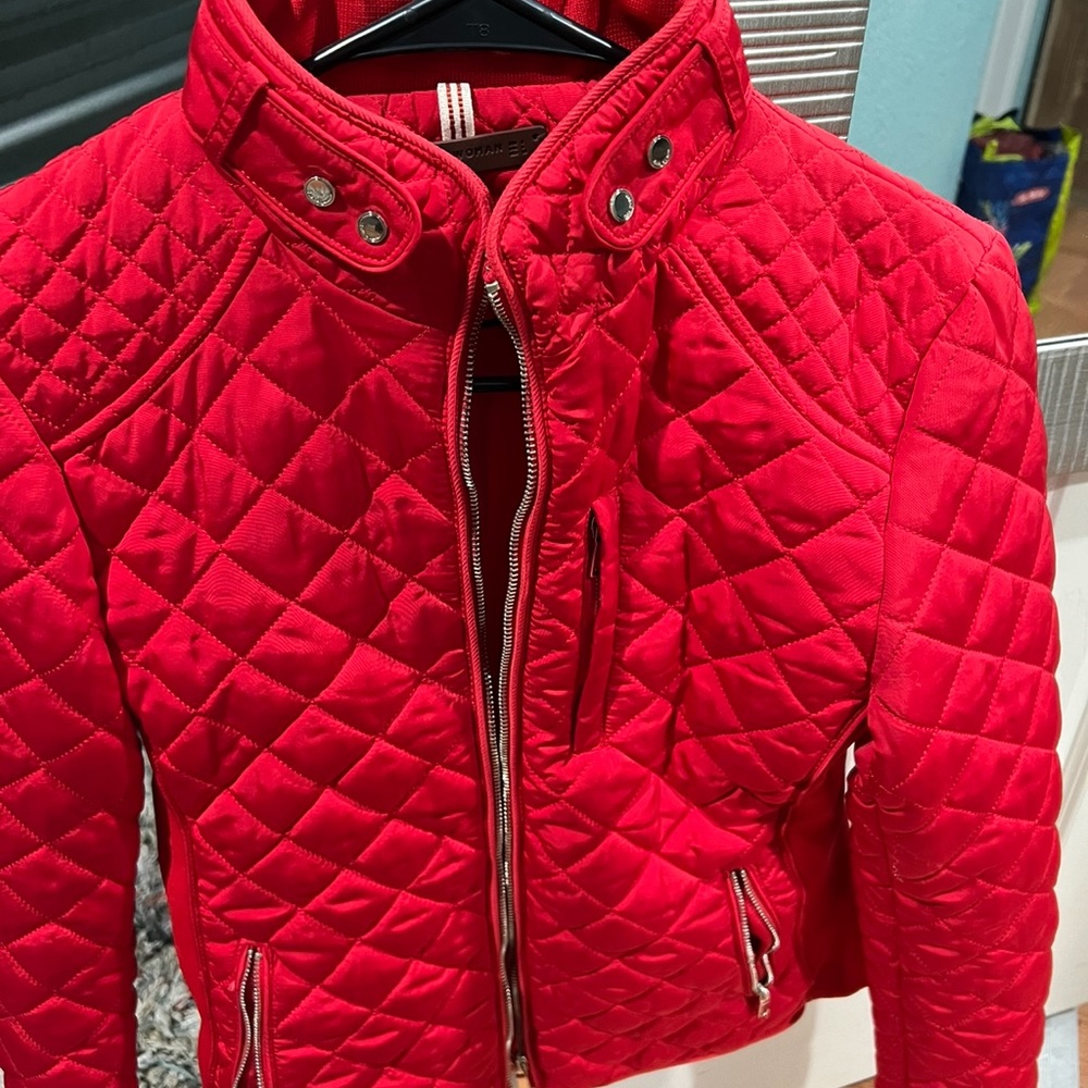 NWT red zara puffer jacket